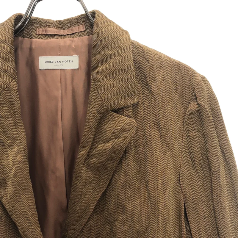 DRIES VAN NOTEN / ドリスヴァンノッテン | ヘリンボーン ジャケット 340290-20-04 | 36 | レディース