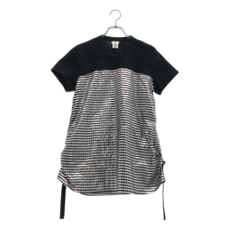 noir kei ninomiya / ノワールケイニノミヤ | 2019SS | チェック切替 Tシャツ_半袖 3C-T016 | S | レディース