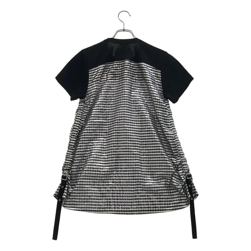 noir kei ninomiya / ノワールケイニノミヤ | 2019SS | チェック切替 Tシャツ_半袖 3C-T016 | S | レディース