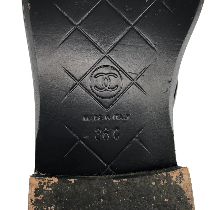 CHANEL / シャネル | ココマーク ターンロック マトラッセ ローファー G36646 | 36C | レディース