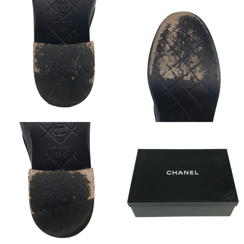CHANEL / シャネル | ココマーク ターンロック マトラッセ ローファー G36646 | 36C | レディース
