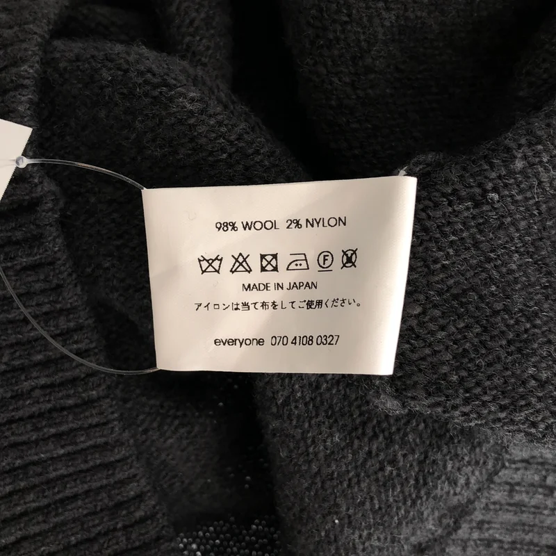 everyone / エブリワン | ウール クルーネック ニット | XL | メンズ