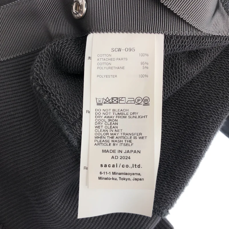 sacai / サカイ | 2024SS | Sweat Jersey Hoodie ジップアップフーディー パーカー | 2 | レディース