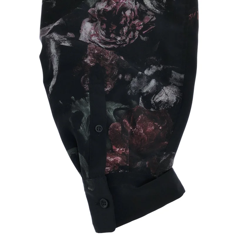 LAD MUSICIAN / ラッドミュージシャン | 2020AW | FLOWER SKULL LONG SHIRT / フラワースカル ロングシャツ | 44 | メンズ