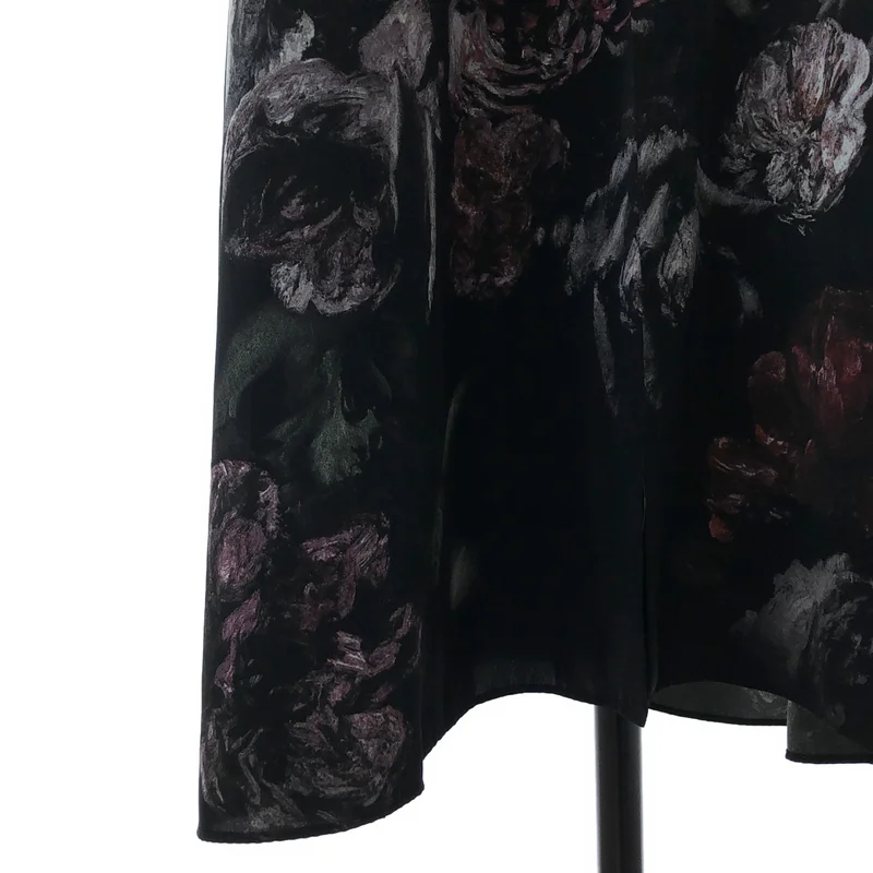 LAD MUSICIAN / ラッドミュージシャン | 2020AW | FLOWER SKULL LONG SHIRT / フラワースカル ロングシャツ | 44 | メンズ