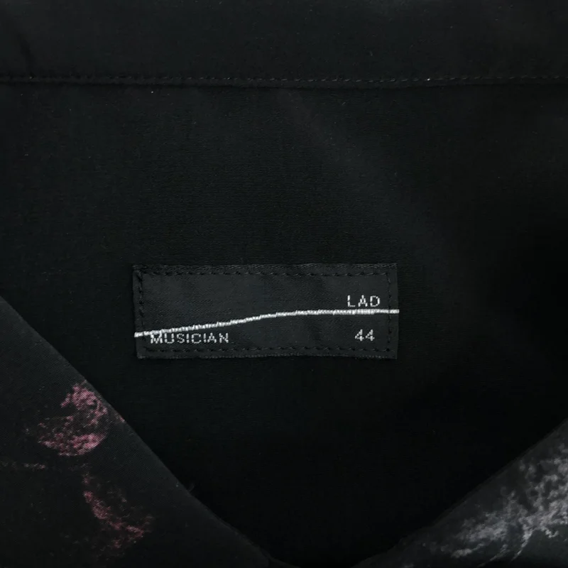 LAD MUSICIAN / ラッドミュージシャン | 2020AW | FLOWER SKULL LONG SHIRT / フラワースカル ロングシャツ | 44 | メンズ