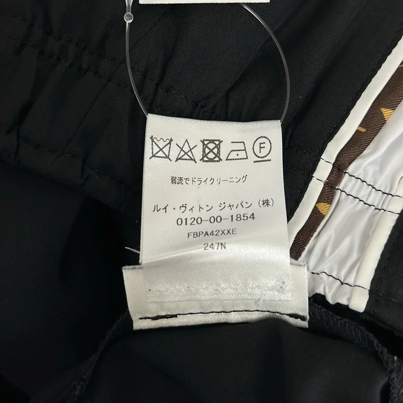 Louis Vuitton / ルイヴィトン | シルク モノグラムライン イージーパンツ | 34 | レディース