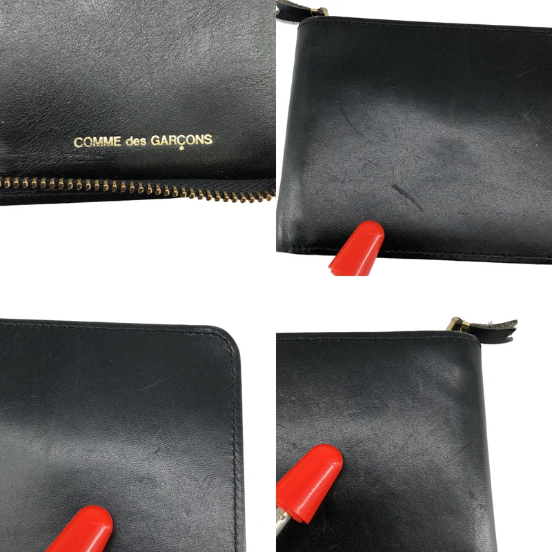 COMME des GARCONS / コムデギャルソン | レザー ラウンドジップ ウォレット |