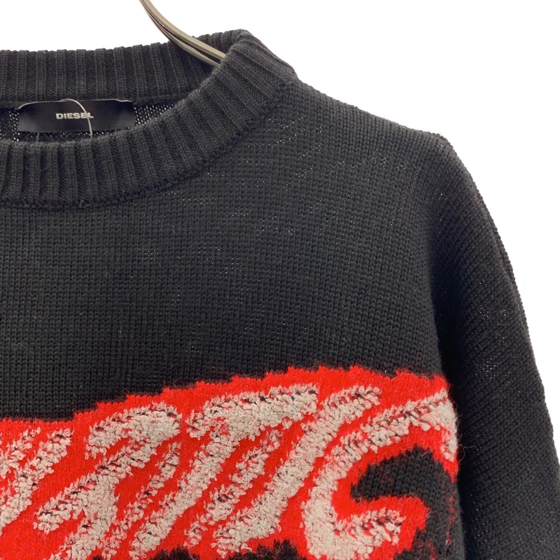 DIESEL / ディーゼル | ロゴ クロップド ニット |