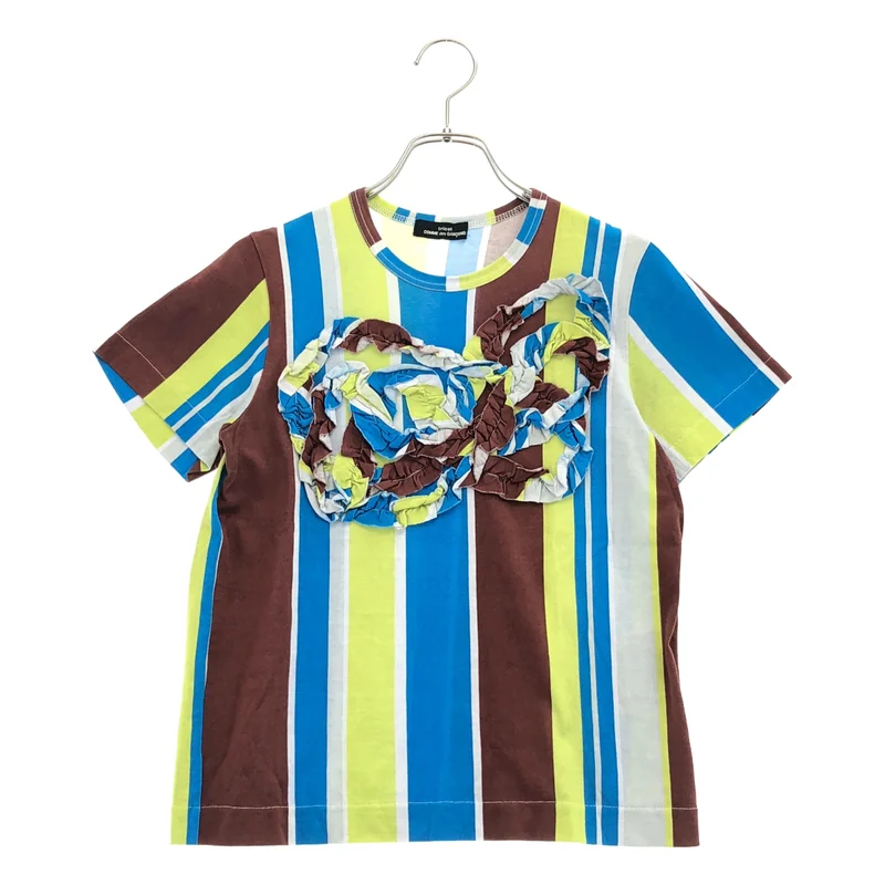 tricot COMME des GARCONS / トリココムデギャルソン | AD2001 | コットン フリルドッキング カットソー |