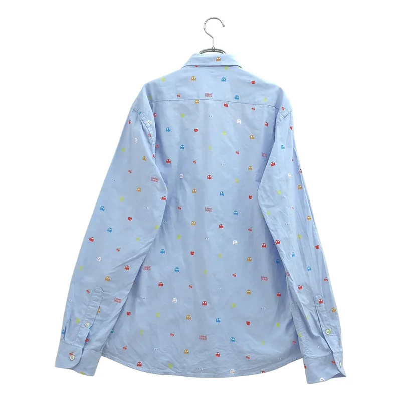 None / | Brava Fabrics / ブラバ ファブリクス / × PAC-MAN / コットン 総柄 ボタンダウンシャツ | L | メンズ