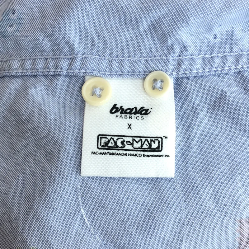 None / | Brava Fabrics / ブラバ ファブリクス / × PAC-MAN / コットン 総柄 ボタンダウンシャツ | L | メンズ