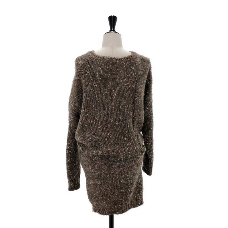 STELLA McCARTNEY / ステラマッカートニー | ウール アシンメトリー ニット ワンピース | 36 | レディース