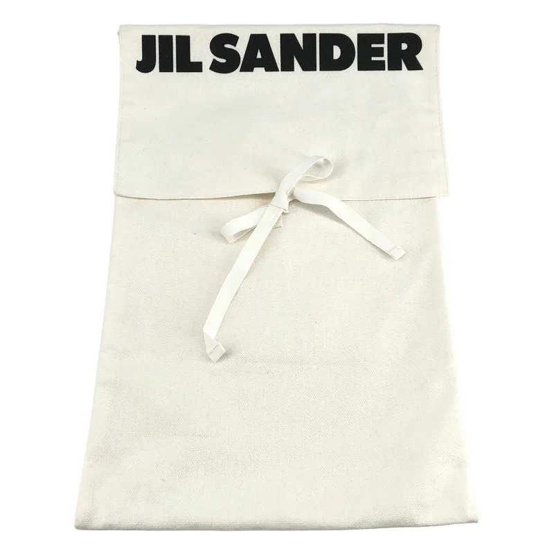 JIL SANDER / ジルサンダー | レザー ドローストリング 巾着ポーチ |