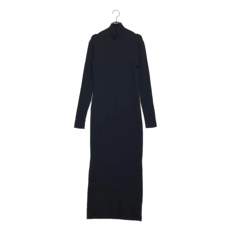 NOBLE / ノーブル | 2025AW | Y/PLリブハイネック ロングワンピース | M | レディース