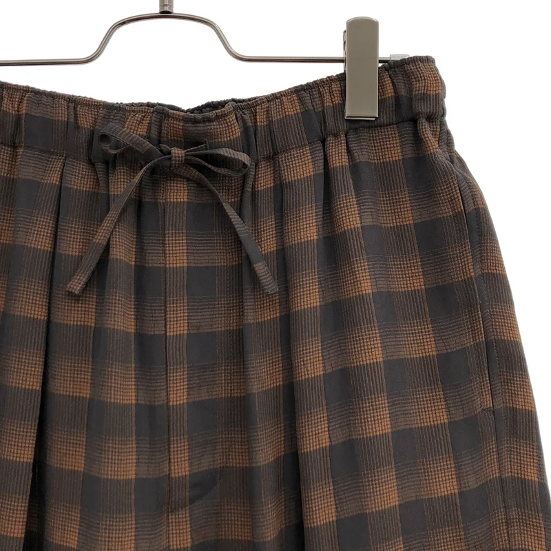 YOKE / ヨーク | Rayon Acetate Jacquard Plaid 1Pleated Easy Pants パンツ | 2 | メンズ