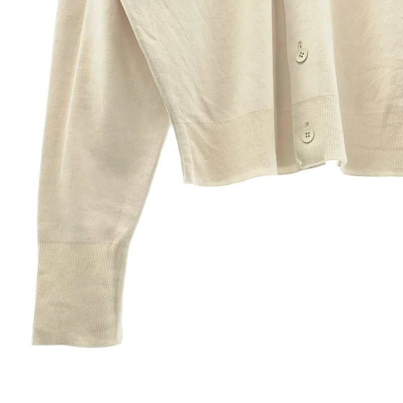 ATON / エイトン | 50/2 NATURAL DYED ORGANIC Vネックカーディガン | 02 | レディース