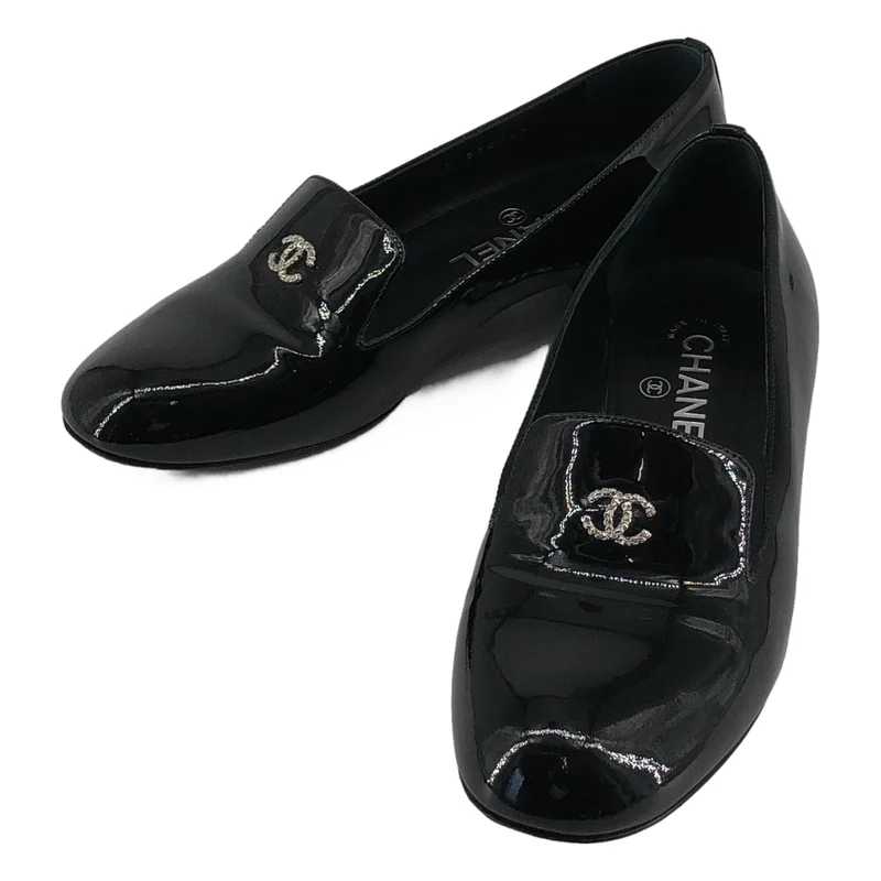 CHANEL / シャネル | パテントレザーパール パンプス / G G30757 | 36 1/2C | レディース