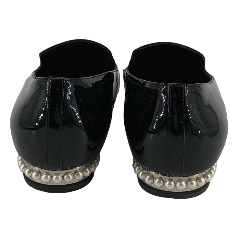 CHANEL / シャネル | パテントレザーパール パンプス / G G30757 | 36 1/2C | レディース