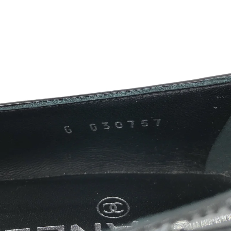 CHANEL / シャネル | パテントレザーパール パンプス / G G30757 | 36 1/2C | レディース