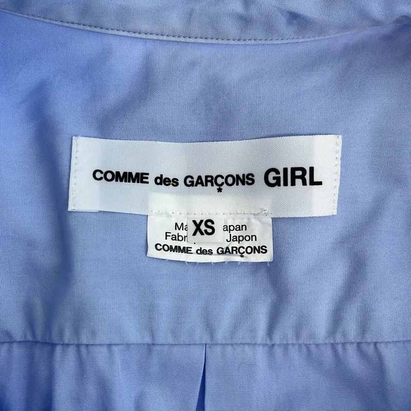 COMME des GARCONS GIRL / コムデギャルソンガール | 2024AW | コットン ラウンドカラーシャツ | XS | レディース