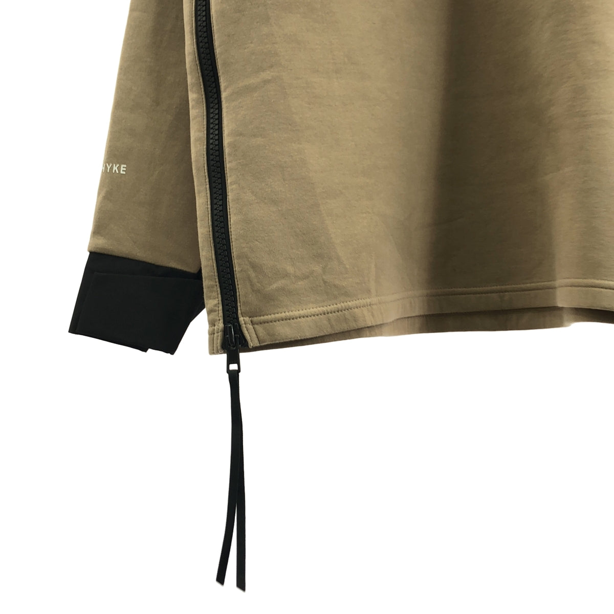 HYKE / ハイク | × THE NORTH FACE / ザノースフェイス Tec Air Big Top / ロゴ ジップ スウェット トレーナー | M | ブラウン/ブラック | レディース HYKE / ハイク | × THE NORTH FACE / ザノースフェイス Tec Air Big