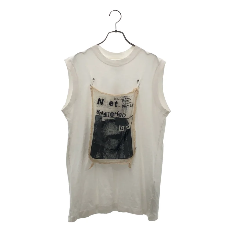 Maison Margiela / メゾンマルジェラ | 2024SS | インビテーションパッチ コットンノースリーブTシャツ | S | レディース