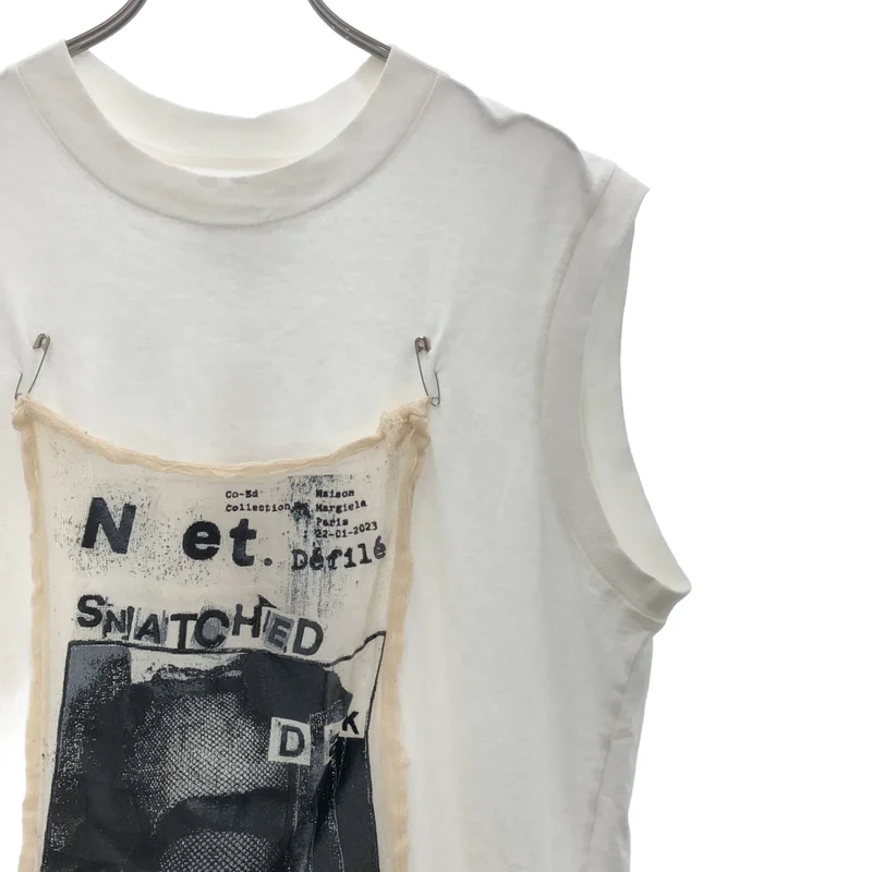 Maison Margiela / メゾンマルジェラ | 2024SS | インビテーションパッチ コットンノースリーブTシャツ | S | レディース