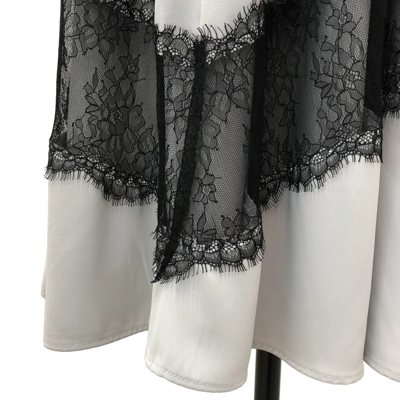 Herlipto / ハーリップトゥ | Rosaline Lace Trimmed Dress レース装飾 ギャザー ワンピース | S | レディース
