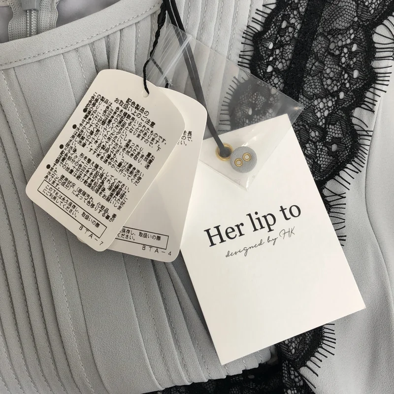 Herlipto / ハーリップトゥ | Rosaline Lace Trimmed Dress レース装飾 ギャザー ワンピース | S | レディース