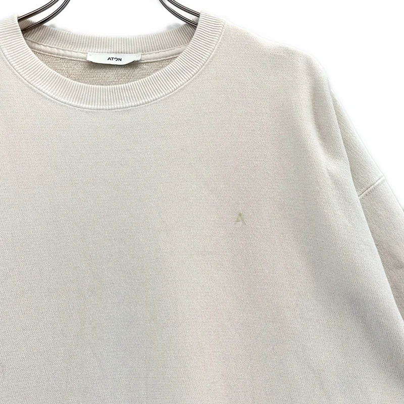 ATON / エイトン | NATURAL_DYED_URAKE クルーネック スウェット | 2 | メンズ