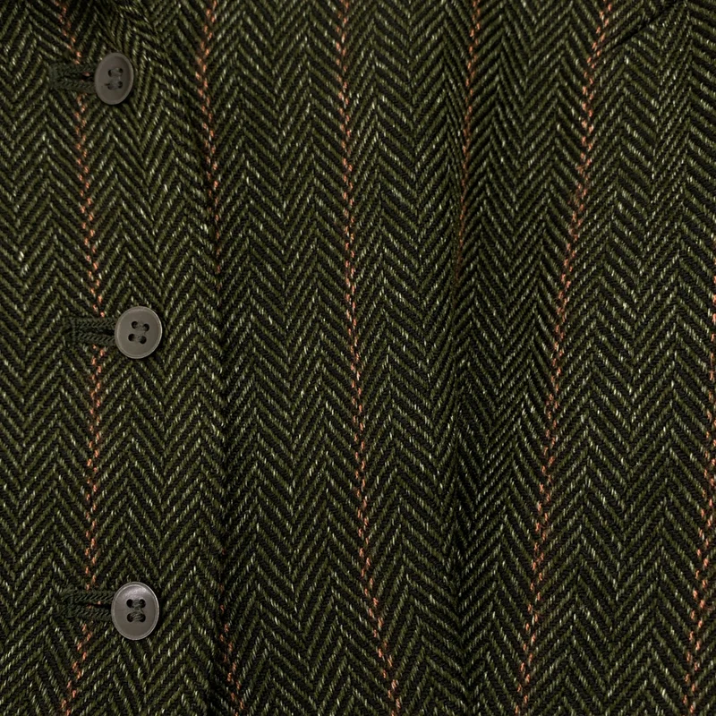 foufou / フーフー | open collar herringbone one piece / オープンカラーヘリンボーンワンピース | 1 | レディース