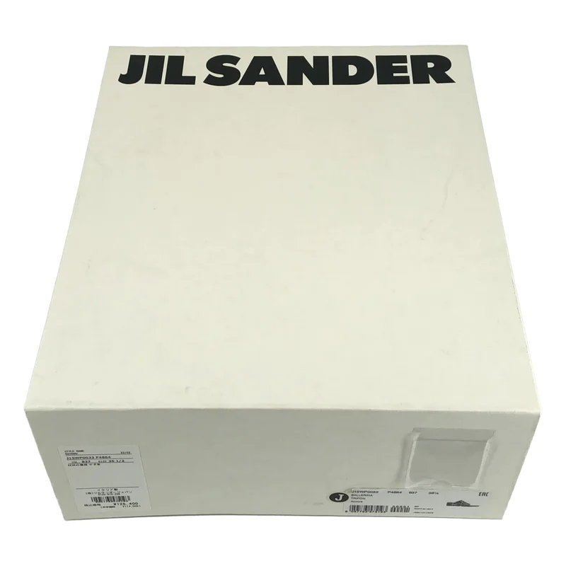 JIL SANDER / ジルサンダー | レザー ポインテッドトゥ サンダル | 36 1/2 | レディース