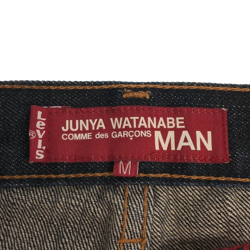 JUNYAWATANABE COMMEdesGARCONS MAN / ジュンヤワタナベマン | 2002AW | × Levi's / ウール チェック 切り替え デニムパンツ | M | メンズ
