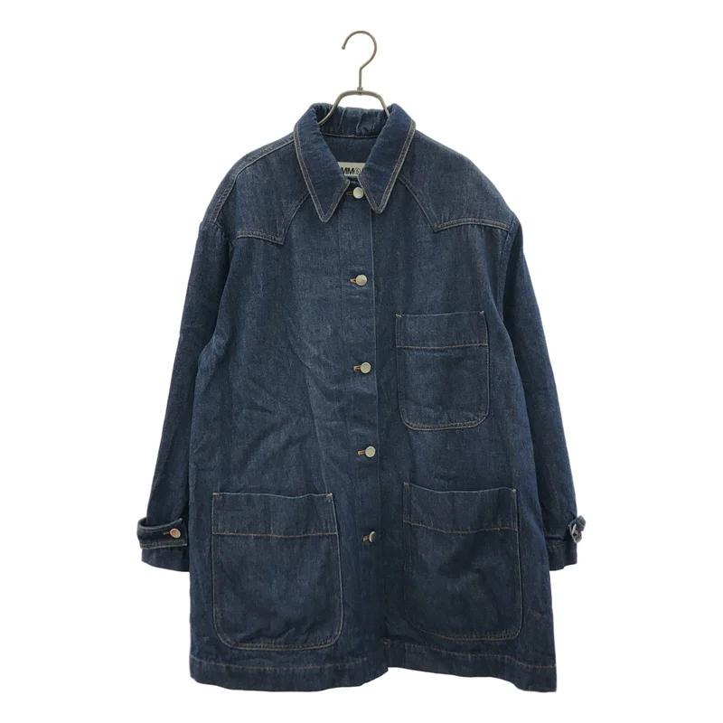 MM6 Maison Margiela / エムエムシックスメゾンマルジェラ | 2017SS | OVER SIZE DENIM COAT W BOW ON THE BACK デニムコート | 38 | レディース