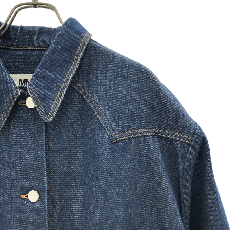 MM6 Maison Margiela / エムエムシックスメゾンマルジェラ | 2017SS | OVER SIZE DENIM COAT W BOW ON THE BACK デニムコート | 38 | レディース
