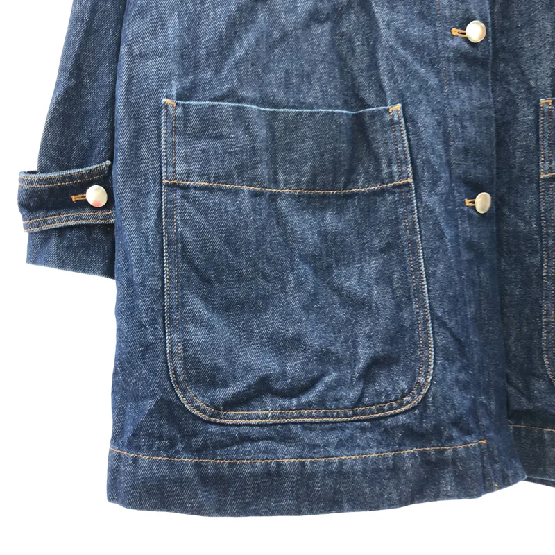 MM6 Maison Margiela / エムエムシックスメゾンマルジェラ | 2017SS | OVER SIZE DENIM COAT W BOW ON THE BACK デニムコート | 38 | レディース