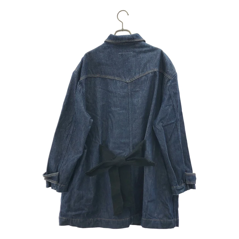 MM6 Maison Margiela / エムエムシックスメゾンマルジェラ | 2017SS | OVER SIZE DENIM COAT W BOW ON THE BACK デニムコート | 38 | レディース