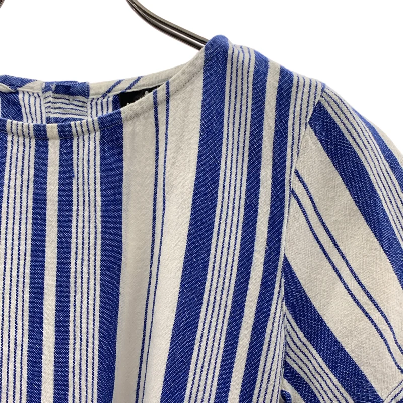 A.P.C. / アーペーセー | コットン ストライプ サイドポケット ベルテッド ワンピース | 34 | レディース