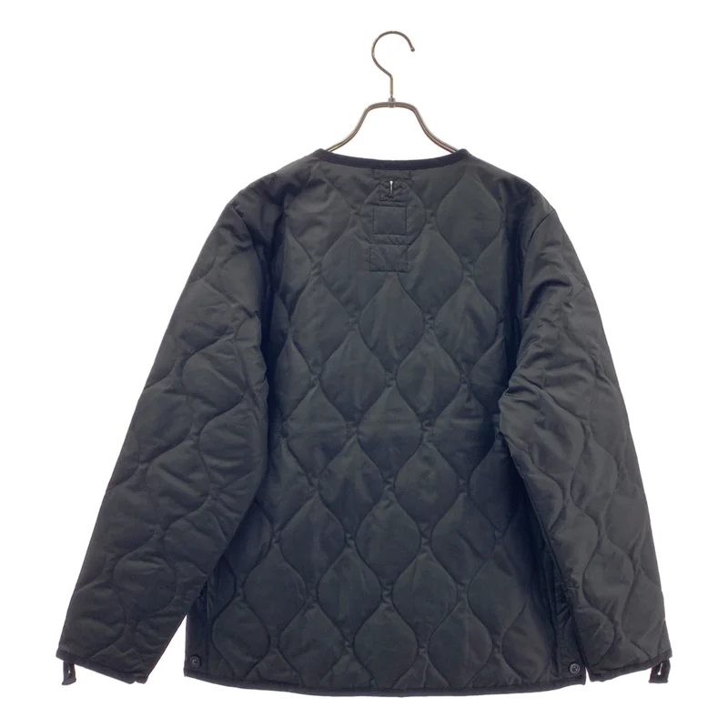 TAION / タイオン | U NECK BUTTON JACKET キルティング ノーカラージャケット | M/L | メンズ