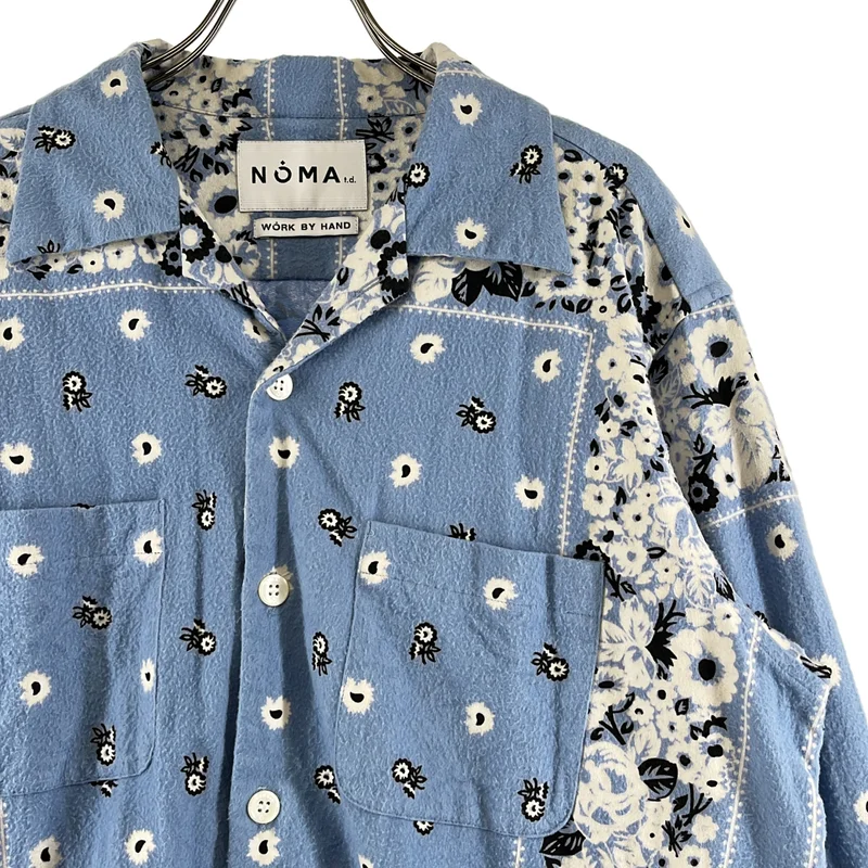 NOMA t.d. / ノーマティーディ | フラワープリント オープンカラービッグシャツ | 3 | メンズ