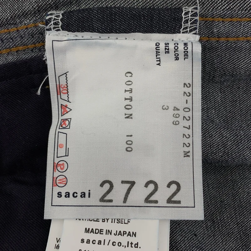 sacai / サカイ | 2022SS | Denim Painter Short Pants デニムペインター ショートパンツ | 3 | メンズ