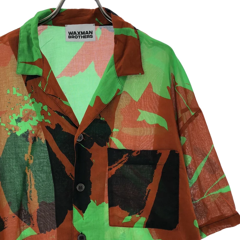 WAXMAN BROTHERS / ワックスマンブラザーズ | 2024SS | OVER HAWAII SHRTS AET / コットン オーバーハワイシャツ | S | レディース