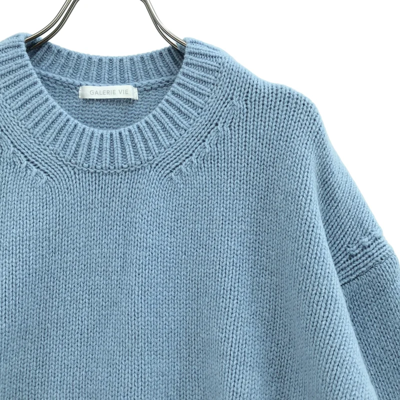 GALERIE VIE / ギャルリーヴィー | ファインウール クルーネックプルオーバー | S | レディース
