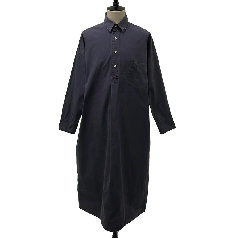 MADISON BLUE / マディソンブルー | 2020SS | オーバーシルエット 袖ロゴ シャツ ワンピース | S | レディース