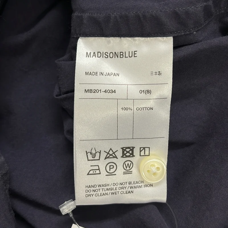MADISON BLUE / マディソンブルー | 2020SS | オーバーシルエット 袖ロゴ シャツ ワンピース | S | レディース