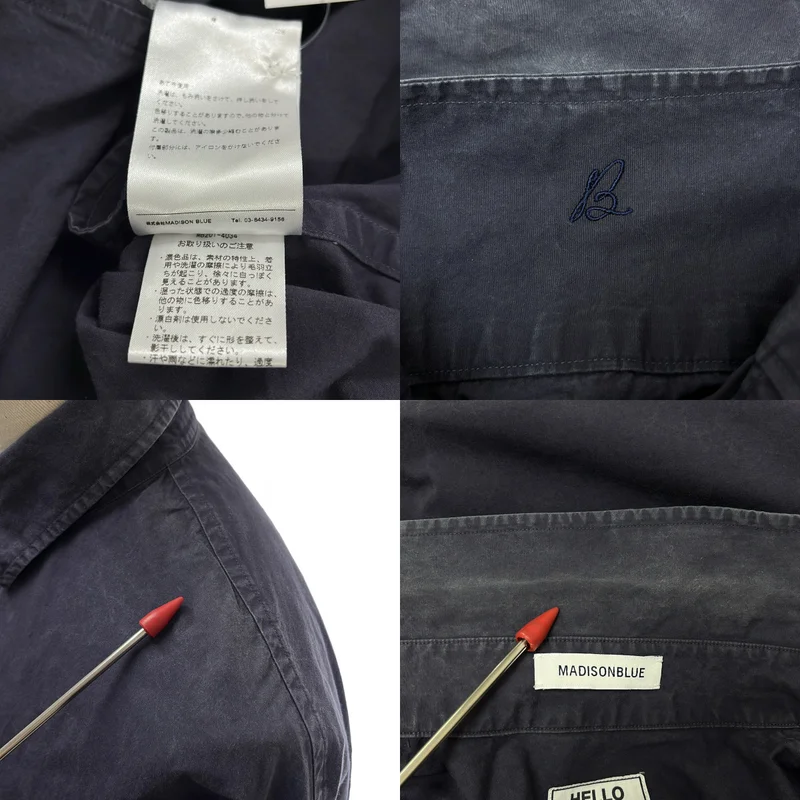 MADISON BLUE / マディソンブルー | 2020SS | オーバーシルエット 袖ロゴ シャツ ワンピース | S | レディース