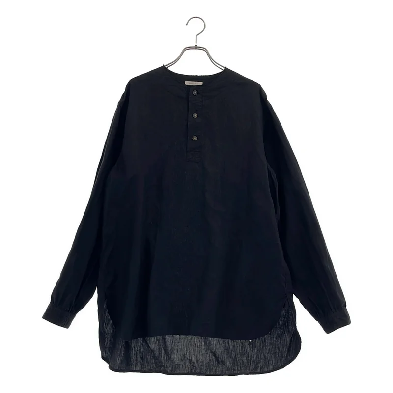 calmlence / カームレンス | SHIRT021. Cutoff Neck Pullover Shirt High Density Linen Cloth. シャツ | 1 | メンズ