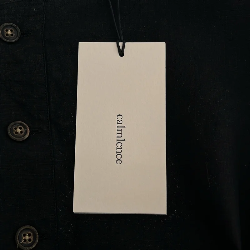 calmlence / カームレンス | SHIRT021. Cutoff Neck Pullover Shirt High Density Linen Cloth. シャツ | 1 | メンズ