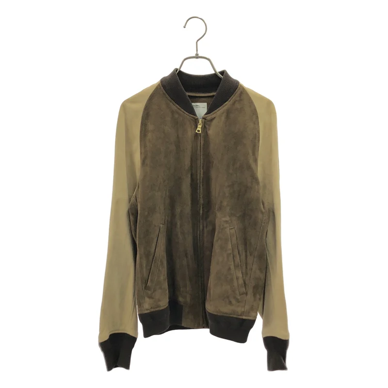 visvim / ビズビム | VARSITY JKT SUEDE / 山羊革 ゴートレザー スエード ブルゾン ジャケット | 1 | メンズ